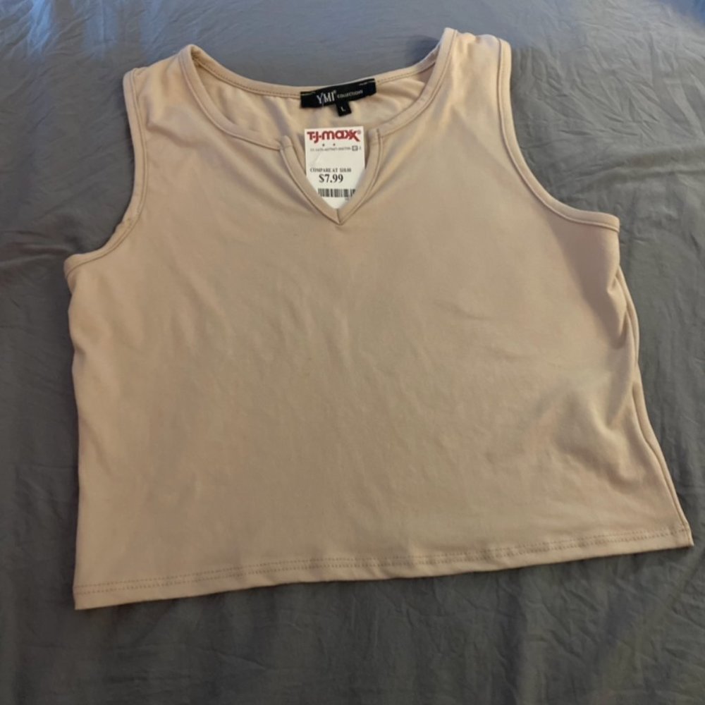 Cropped Tan Top